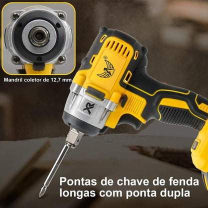 Parafusadeira de impacto sem fio de 48 V com conjunto de soquetes da Vapto