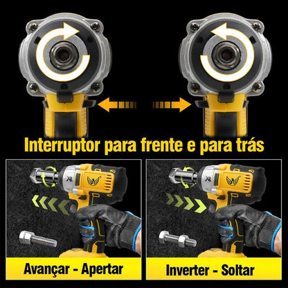 Parafusadeira de impacto sem fio de 48 V com conjunto de soquetes da Vapto