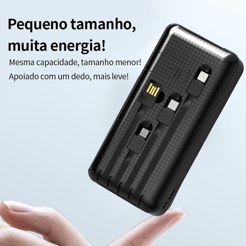 Power bank portátil de 20.000 mAh com carregamento rápido da Vapto