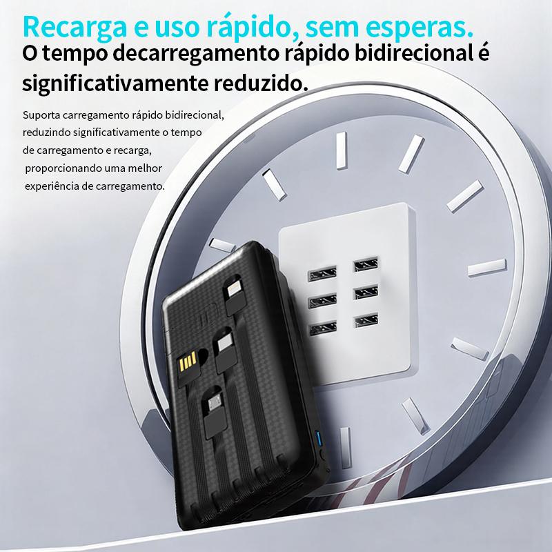 Power bank portátil de 20.000 mAh com carregamento rápido da Vapto