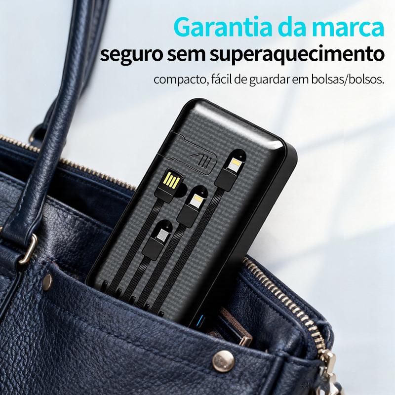 Power bank portátil de 20.000 mAh com carregamento rápido da Vapto