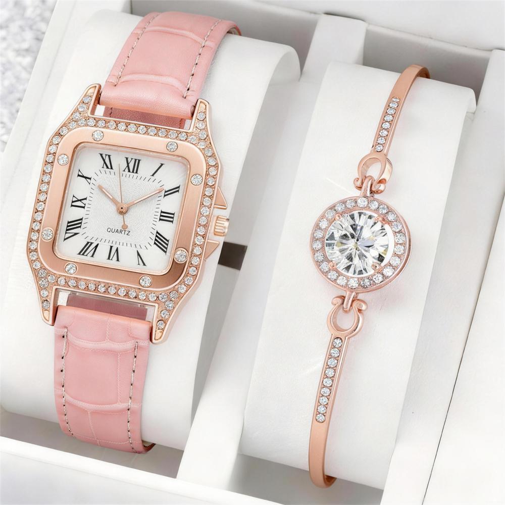 Relógio feminino elegante com detalhes de diamante da Vapto