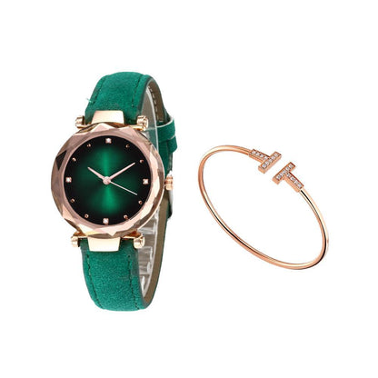 Relógio feminino elegante com detalhes de diamante da Vapto