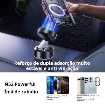 Suporte magnético para celular com ventosa dupla face para carro da Vapto