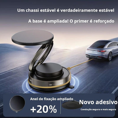 Suporte magnético com ventosa dupla face para celular no carro da Vapto