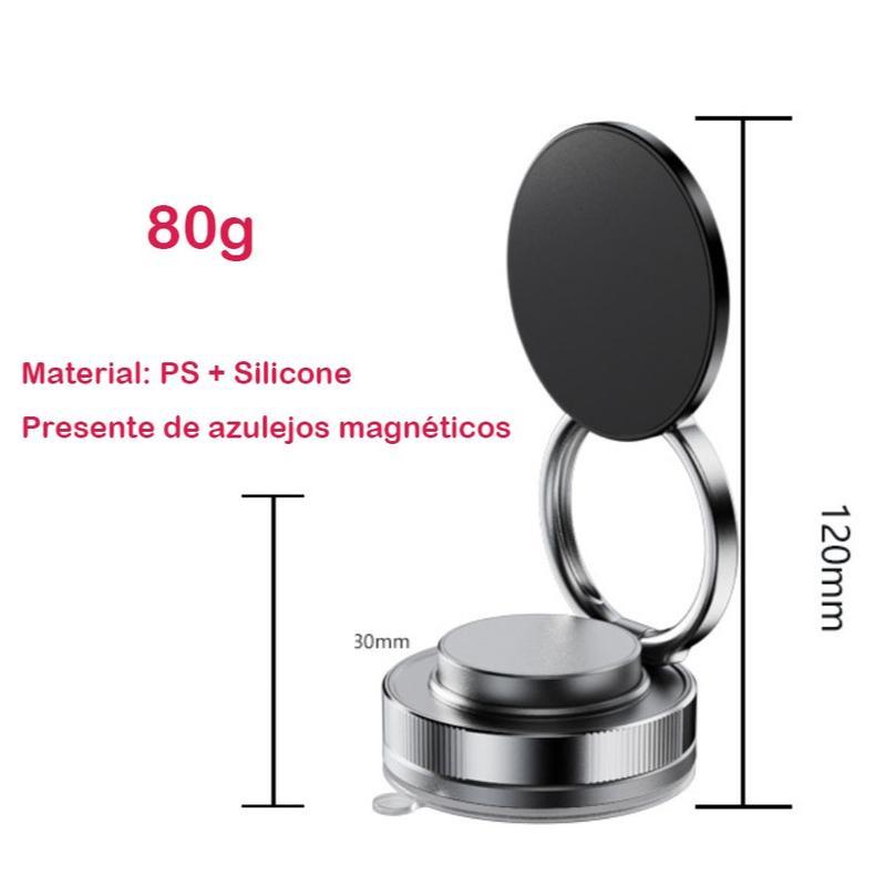Suporte magnético com ventosa dupla face para celular no carro da Vapto