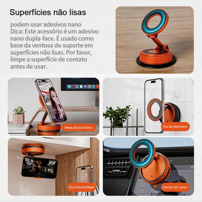 Suporte magnético para celular no carro com ventosa da Vapto