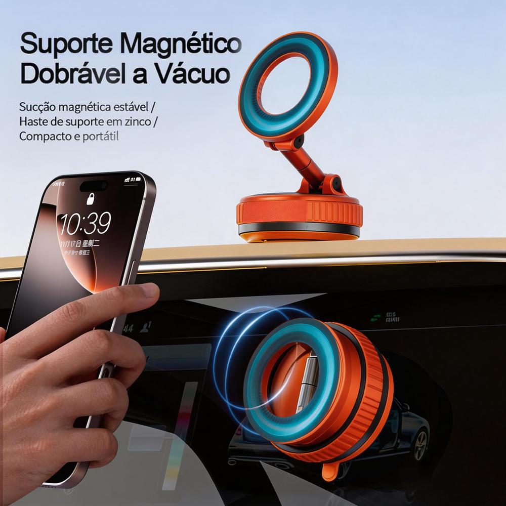 Suporte magnético para celular no carro com ventosa da Vapto