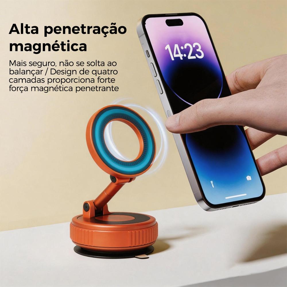 Suporte magnético para celular no carro com ventosa da Vapto